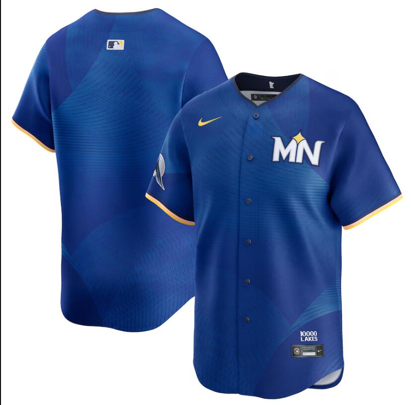 Men Nike Minnesota Twins Custom Royal  2024 City Connect Limited MLB Jersey